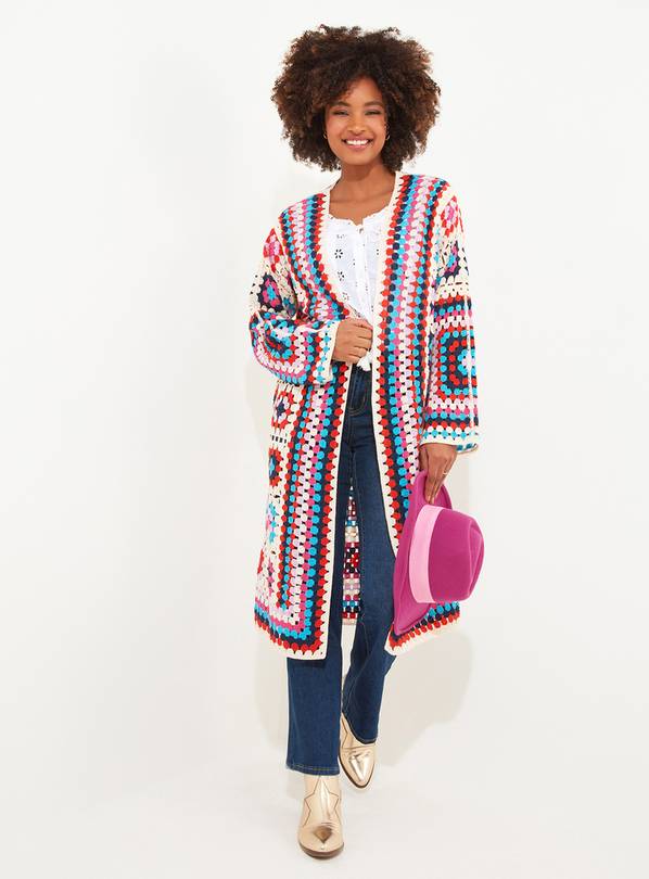 Long multi hotsell coloured cardigan